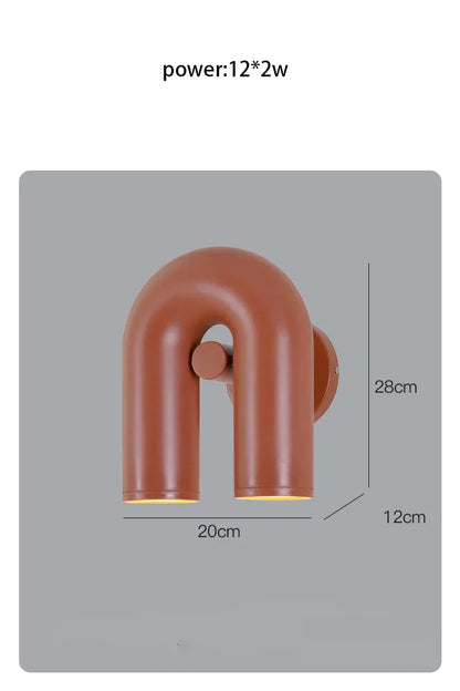 DecorBites™ LED U-shaped Wall Lamp for Minimalist Living Room and Staircase Lighting