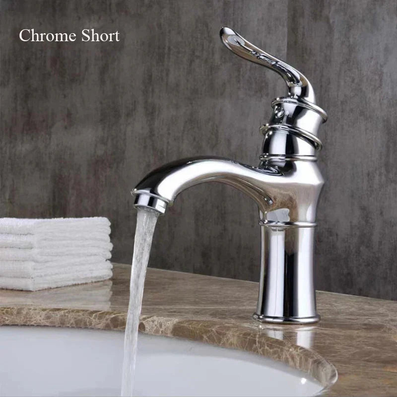 Gold Modern Basin Faucet