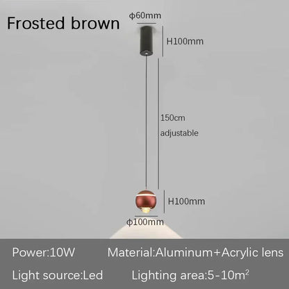 DecorBites™ LED Bedside Pendant Light for Minimalist Home Decor