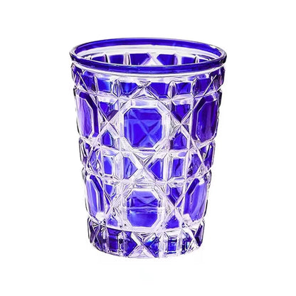 DecorBites™ 310ml Hand-carved Heavy Whiskey Glass Tumbler Cup