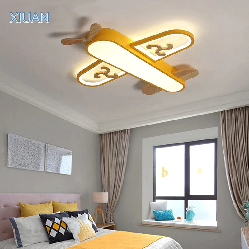 Metal Airplane Pendant Light