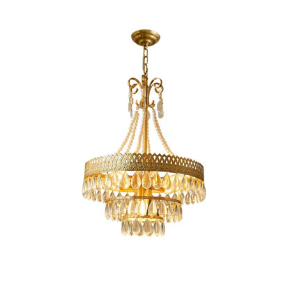 DecorBites™ Crystal Water Drop Chandelier for Kitchen Dining Room