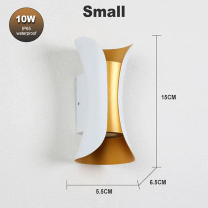 DecorBites™ LED Waterproof Wall Lamp 10W Modern Luxury Indoor Outdoor Sconce Light