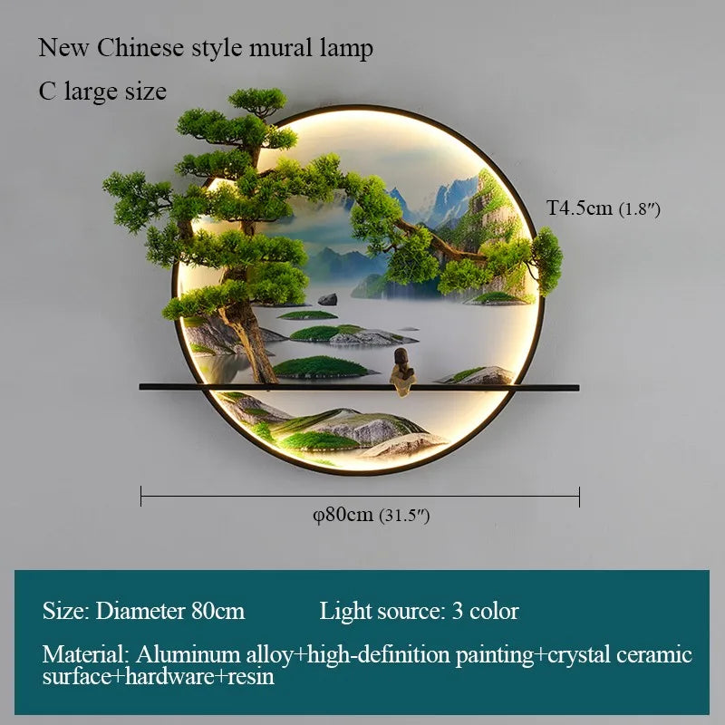 Gold Mural LED Sconce