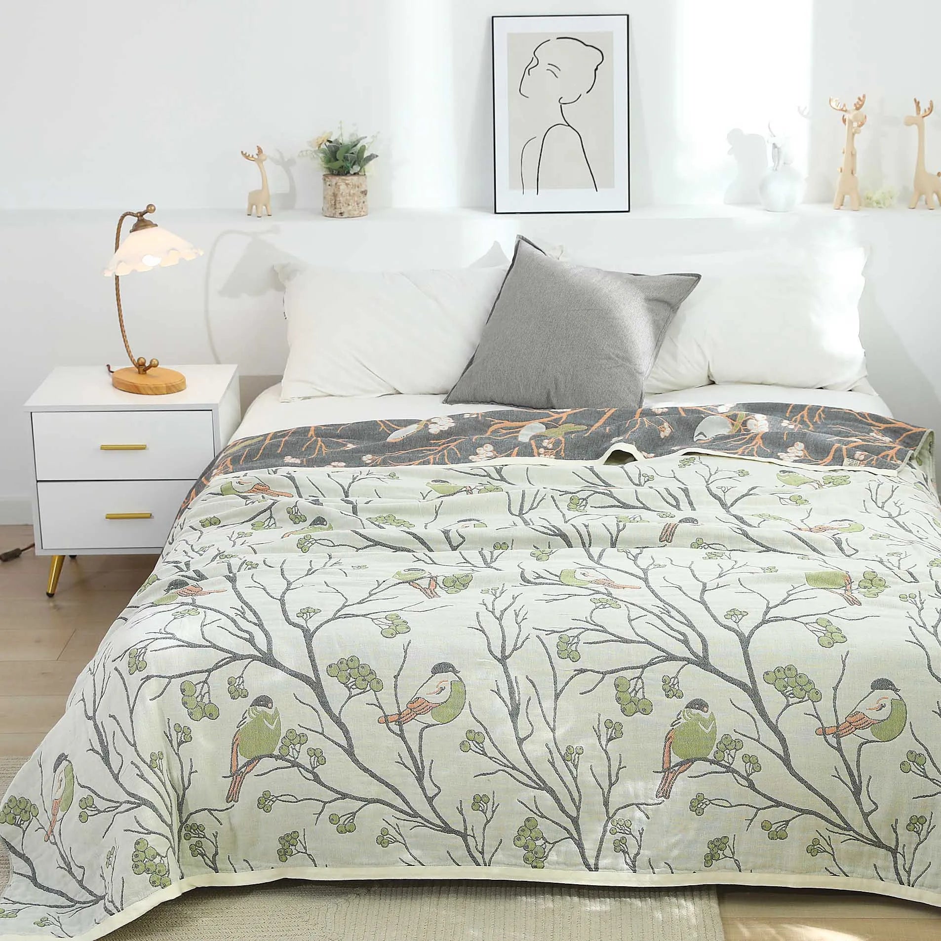 Floral Cotton Bedspread