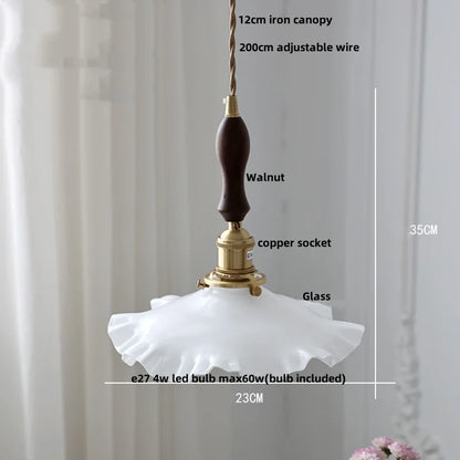DecorBites™ Green LED Pendant Lights E27 Knob Switch Kitchen Living Room Hanging Lamps