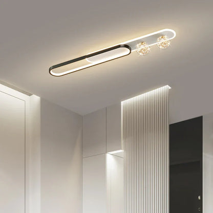DecorBites™ Gold Starry Strip Flush Mount Ceiling Light Luxury Chandelier