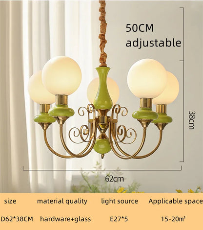 DecorBites™ Cream Style LED Chandelier for Bedroom, Living Room, Dining Room