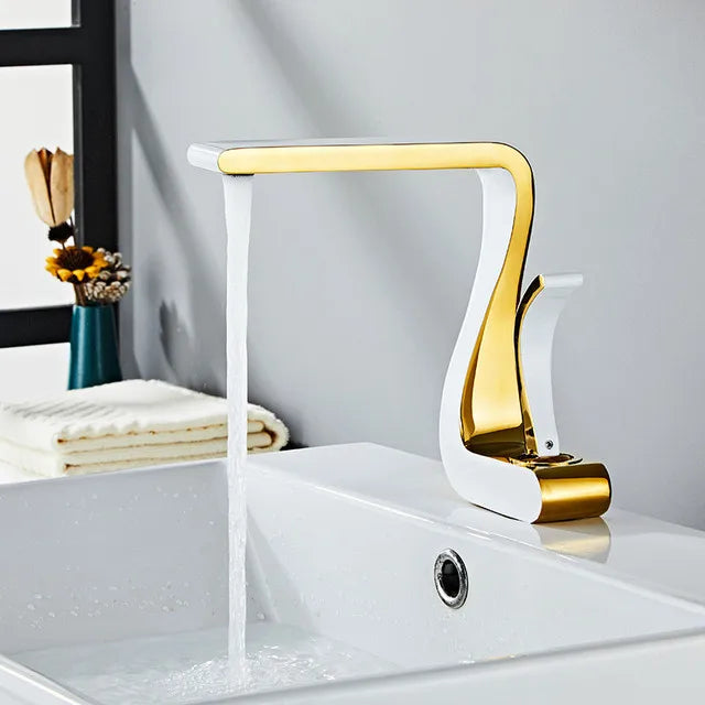 Brass Modern Basin Mixer