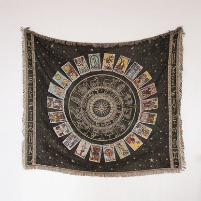 DecorBites™ Geo Tassel Picnic Mat & Sofa Cover