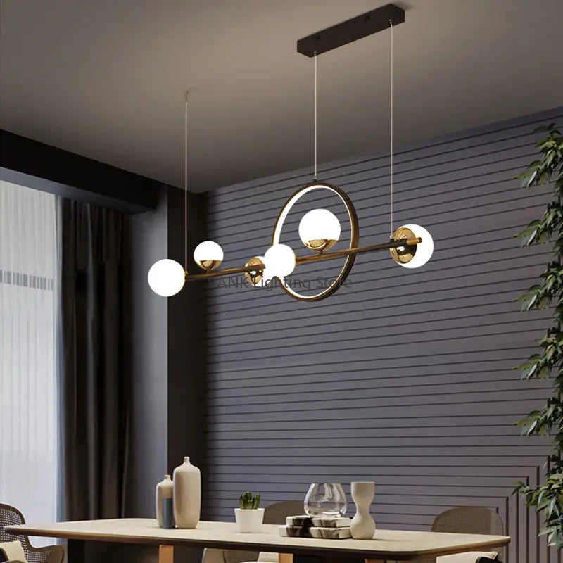 White Nordic Pendant Light 100cm Restaurant Style