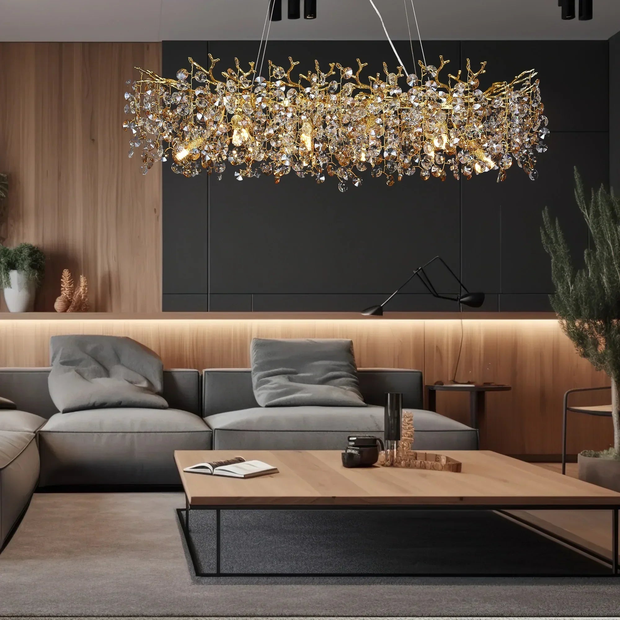 Nordic Crystal LED Chandelier