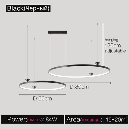 DecorBites™ Italian Style Annular Pendant Lamp for Living Room, Dining Room, Bedroom