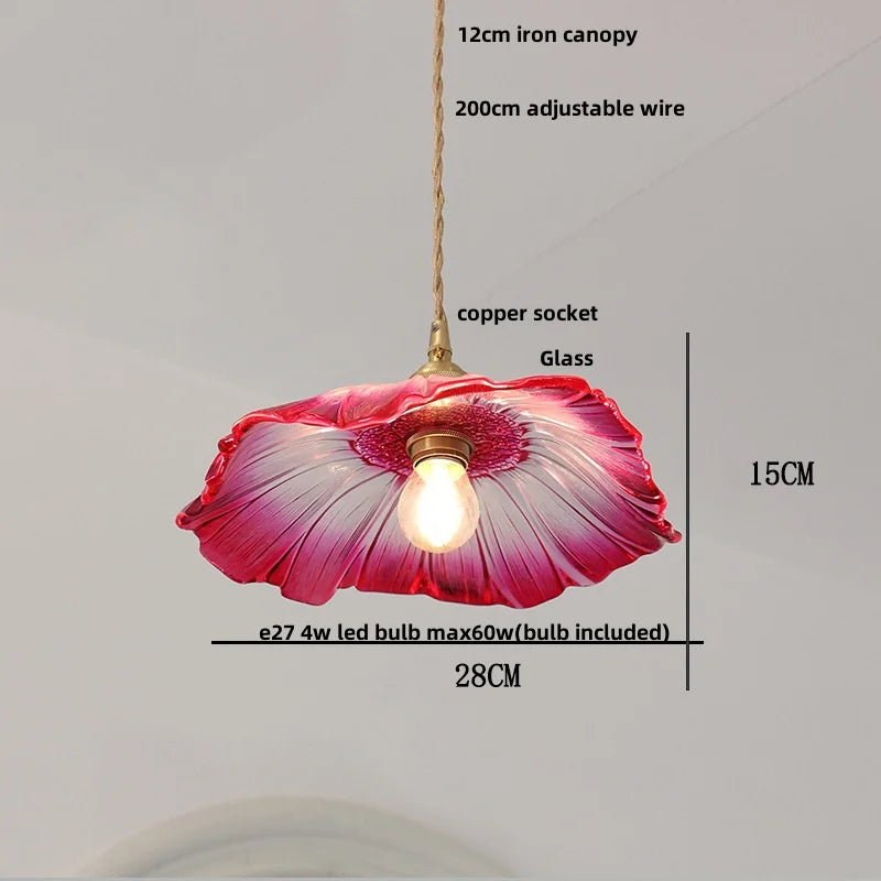 DecorBites™ Ice Cube Glass LED Pendant Light Modern Home Decor Hanging Lamp