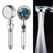 Rotating Water-Saving Shower Head