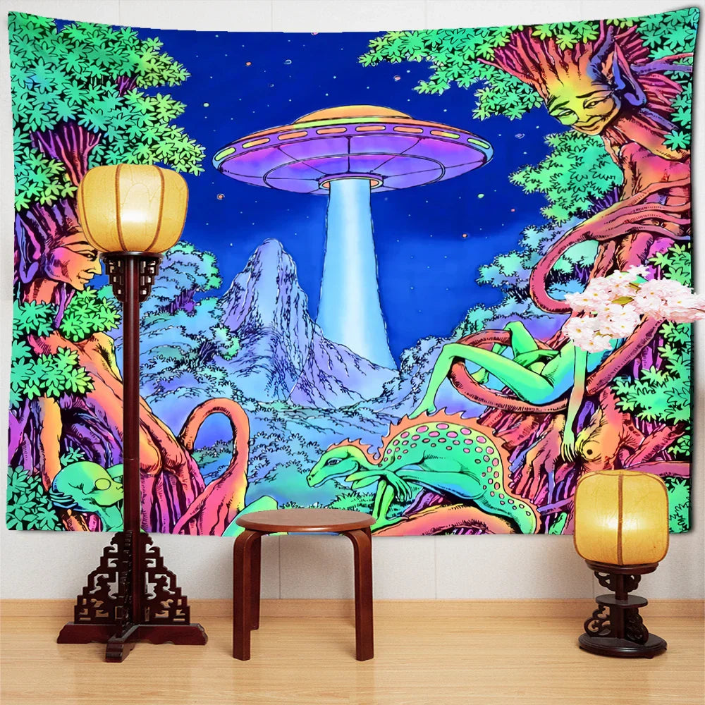 Polyester Psychedelic Tapestry