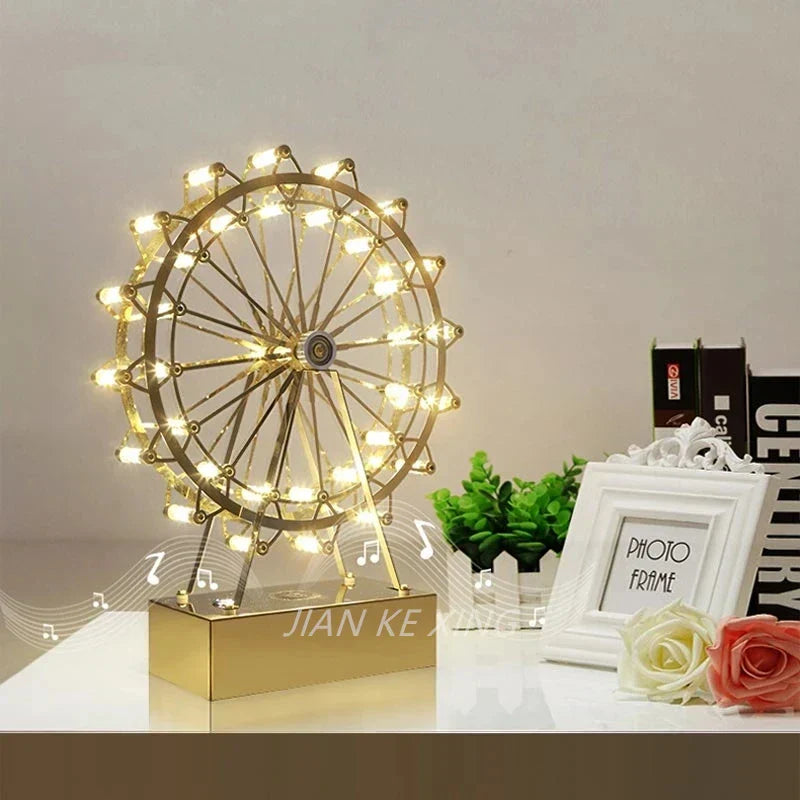 Yellow Ferris Table Lamp