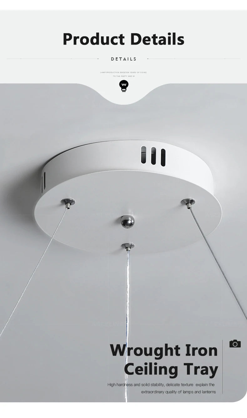 Black Double-Ring Pendant
