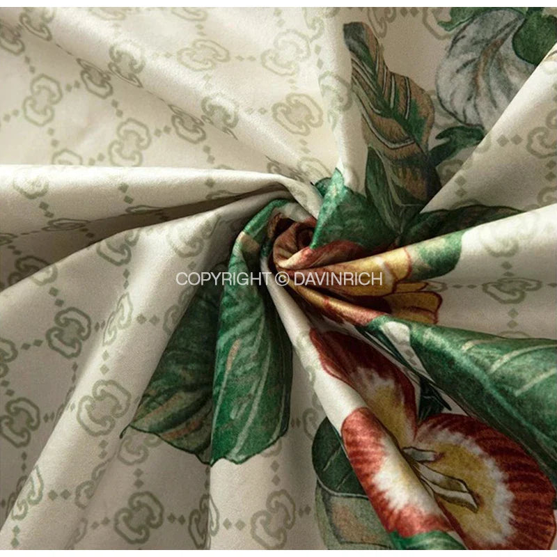 DecorBites™ Dream Floral Birds Print Oriental Cushion Covers for Luxury Sofa
