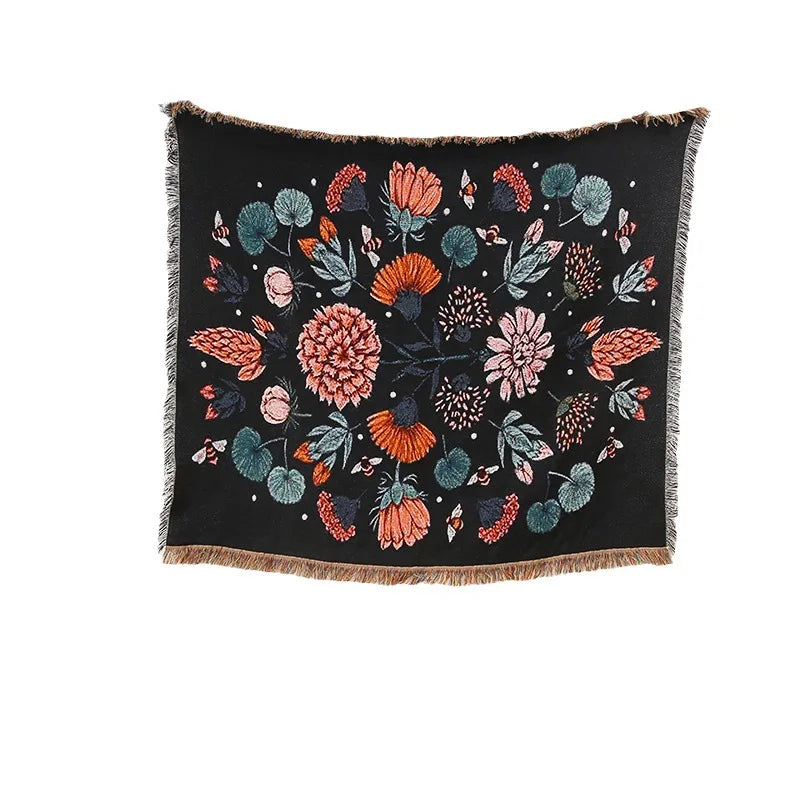 Gothic Cotton Tapestry Blanket
