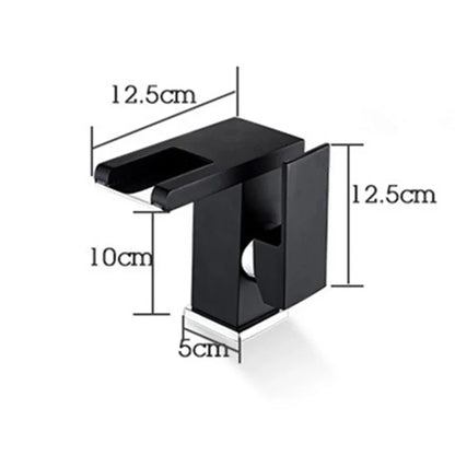 DecorBites™ LED Waterfall Basin Faucet - Single Handle Mixer Tap in White, Black, or Chrome