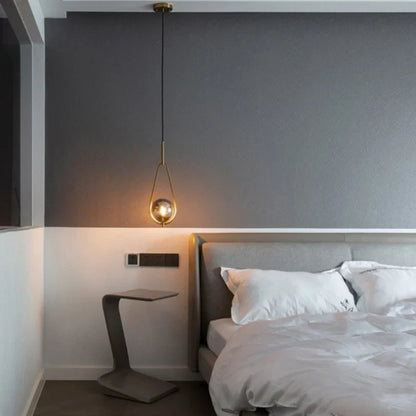 DecorBites™ Glass Ball Pendant Lighting for Bedroom and Bathroom Décor
