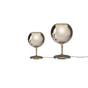 Gold Chrome Glass Table Lamp