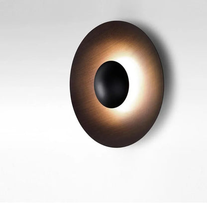 DecorBites™ Ginger Round Wall Lamp: Nordic Design Loft Lamp for Bedroom, Office, Aisle