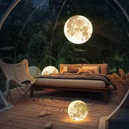 DecorBites™ Full Moon Chandelier: Nordic Retro Ball Pendant Light for Modern Home Decor