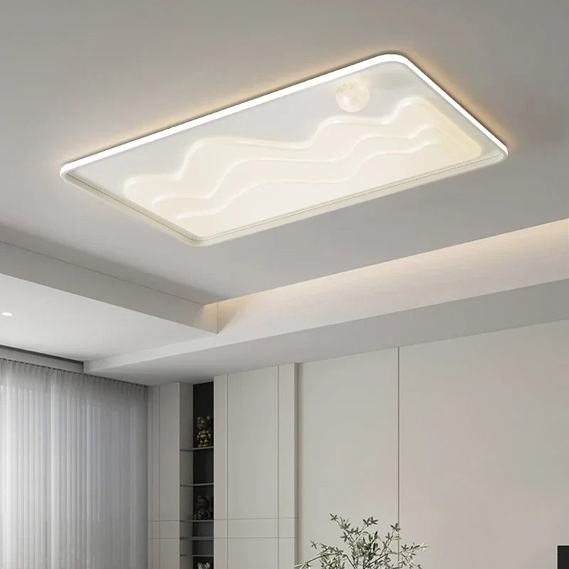 White Modern LED Chandelier