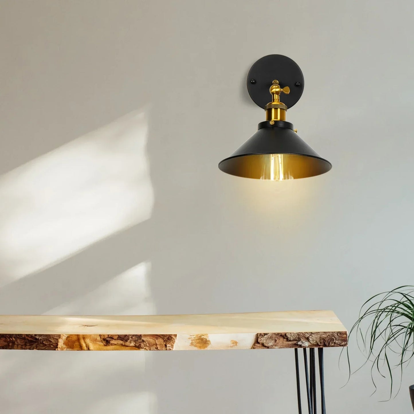 DecorBites™ Industrial Retro Loft Wall Sconce E27 Bedside Lights Fixtures for Living Room