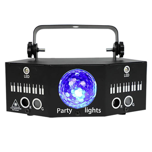 DecorBites™ Disco Laser Light Projector LED Magic Ball Strobe for Xmas Wedding Stage Effect