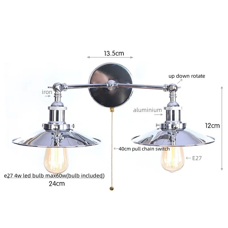 Dual Head LED Wall Lamp