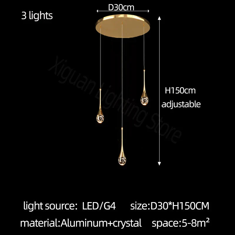 DecorBites™ Crystal Bubble Chandelier: Modern Luxury Lighting for Home, Dining, Bedroom & Stairwell