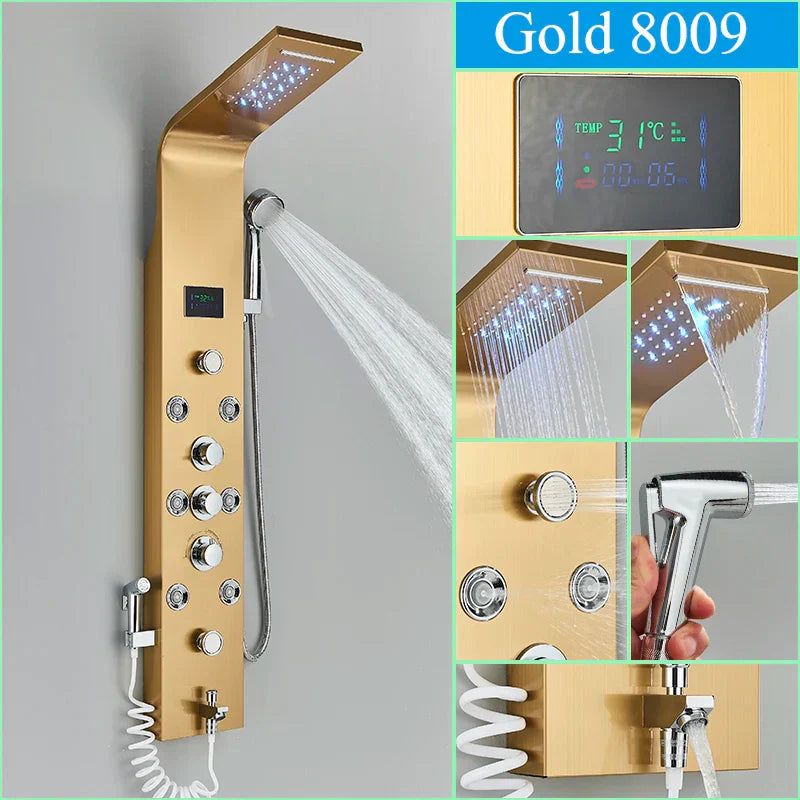 Blue LED Shower System