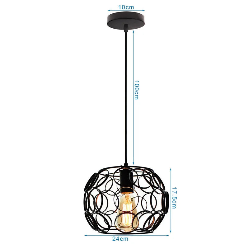 Chrome Ball Pendant Light Alloy Kitchen Style