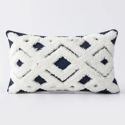 DecorBites™ Geometric Tufted Tassel Cushion Cover 30x50cm