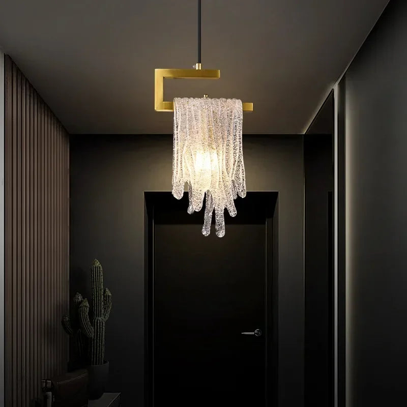DecorBites™ Crystal LED Pendant Light: Modern Bedroom Hallway Living Room Art Decoration Fixture