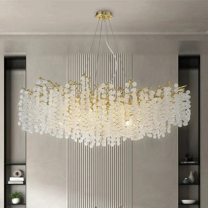 DecorBites™ Golden Money Tree Crystal Chandelier for Elegant Home Décor