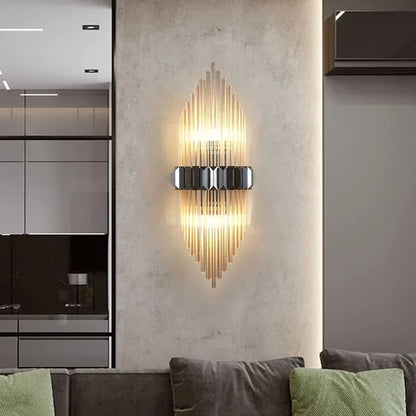 DecorBites™ Crystal Strip LED Wall Lamp for Living Room, Bedroom, Study, Balcony Lighting