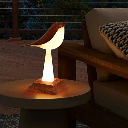 DecorBites™ Bird Table Lamp Desk Light Touch Aromatherapy Night Light