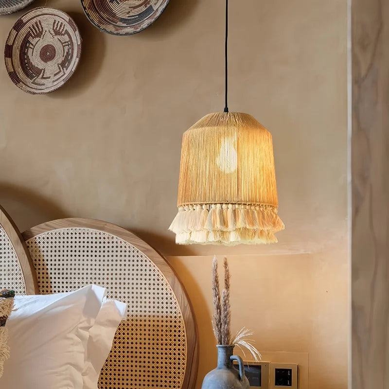 Hemp Rope Pendant Light Nordic D60cm Design