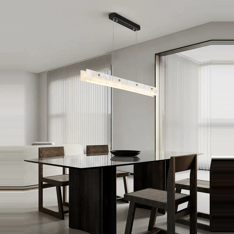 DecorBites™ Gold Chrome LED Pendant Chandelier for Dining Room Lighting