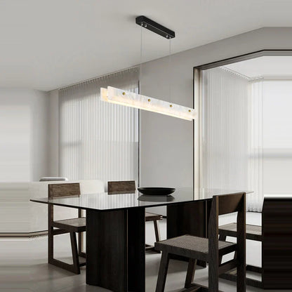 DecorBites™ Gold Chrome LED Pendant Chandelier for Dining Room Lighting