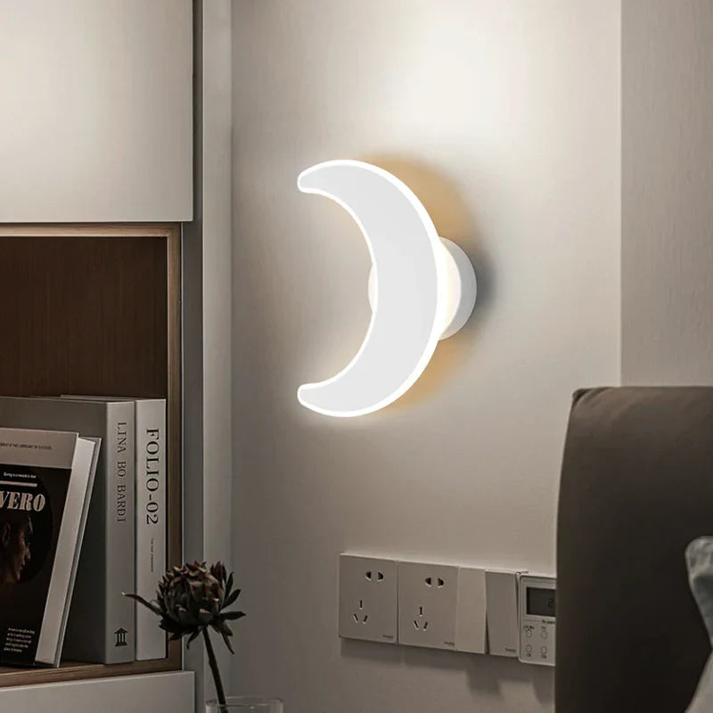 DecorBites™ LED Wall Sconces White Fixtures for Bedroom Aisle Bedside Table Closet Lighting