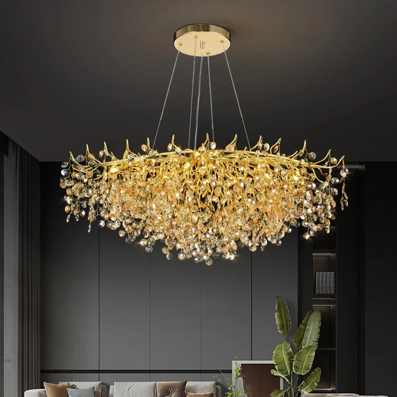 Crystal LED Ceiling Chandelier 120cm Diameter