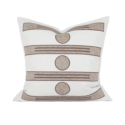DecorBites™ Geometric Embroidered Noble Cushion Covers for Living Room Sofa
