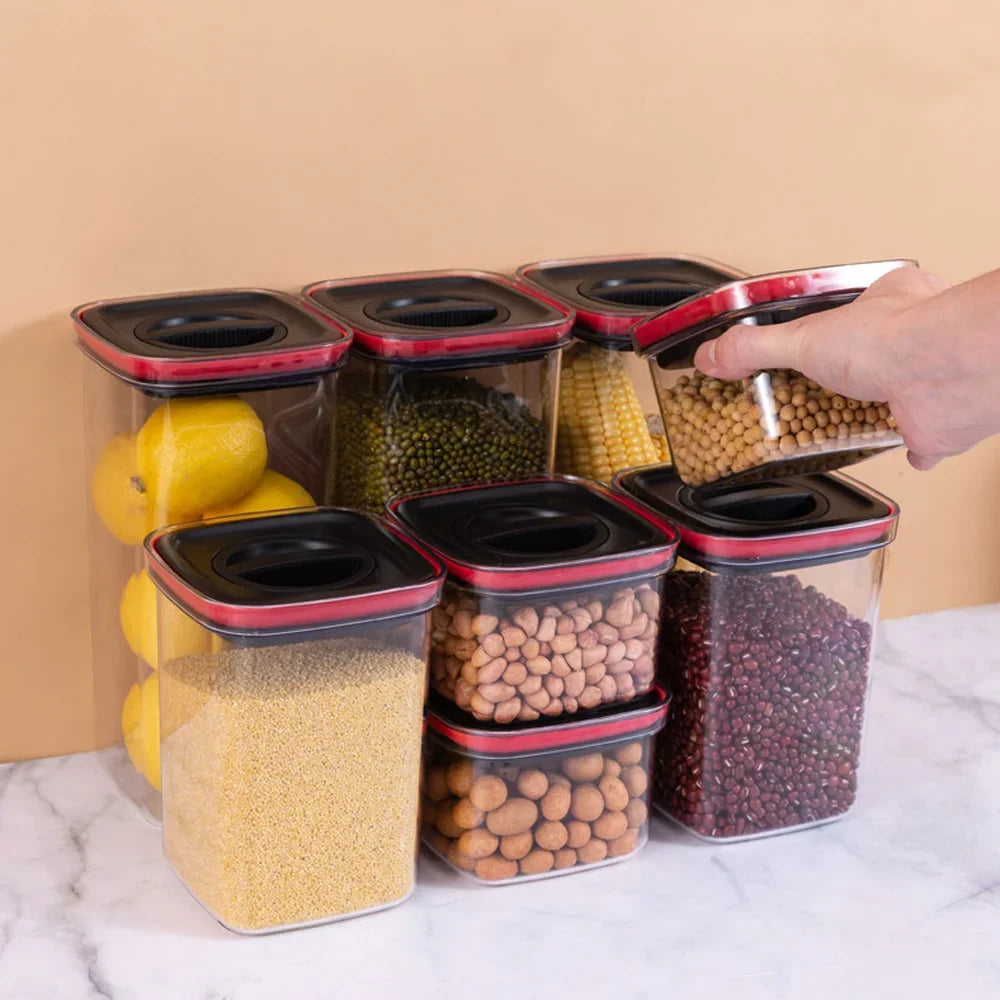 Clear Storage Jar Set