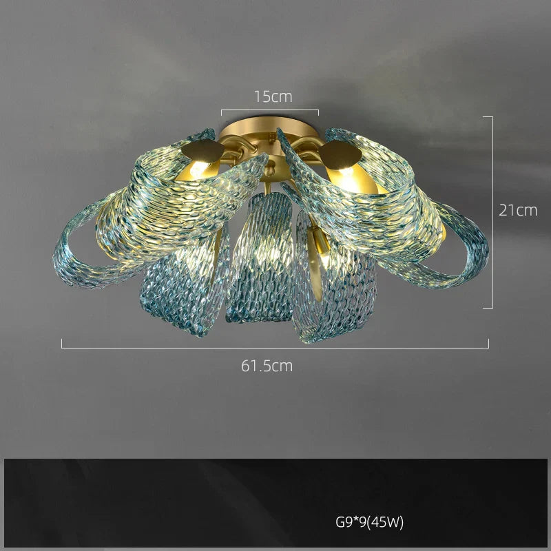 DecorBites™ G9 LED Copper Pendant Light for Foyer & Dining Room