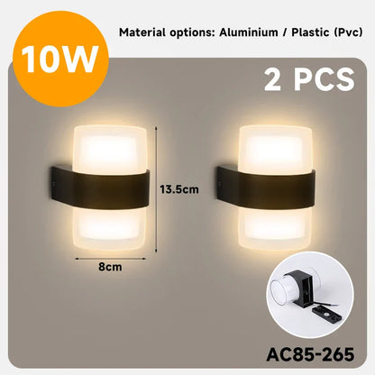 DecorBites™ LED Wall Light: Modern Interior and Exterior Luminaire for Home, Garden, Stair, Bedroom, and Terrace